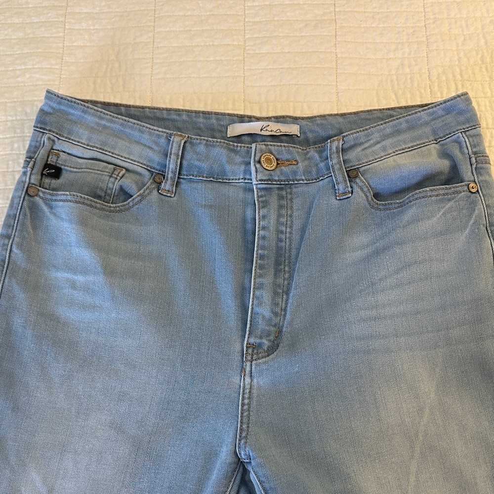 KanCan Women's Light Blue Straight Leg Jeans - Picture 3 of 7